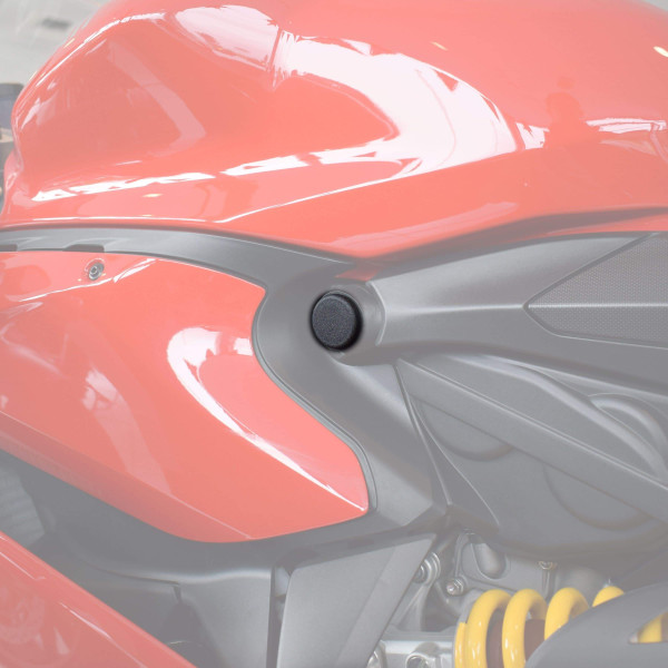 Pyramid Plastics Pyramid frame end caps | matte black | ducati 899 panigale 2013>2015